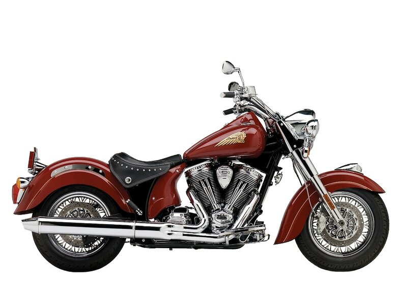 Red Indian motorcycle