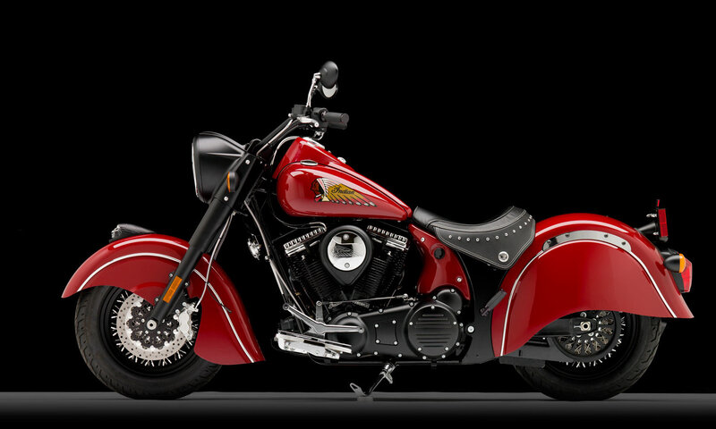 Red Indian Motorcycle — Dramatic
