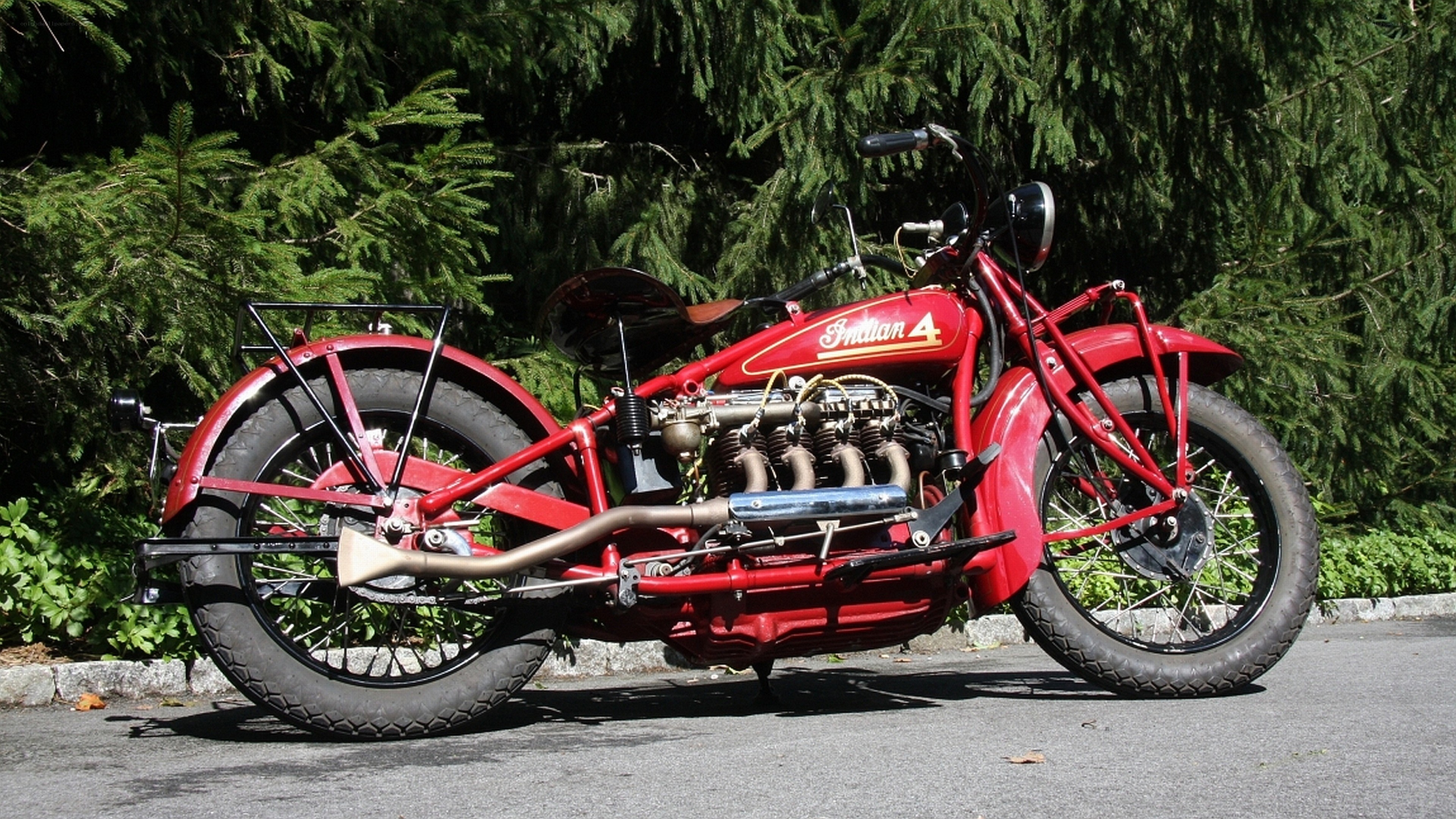 Red Indian motorcycle