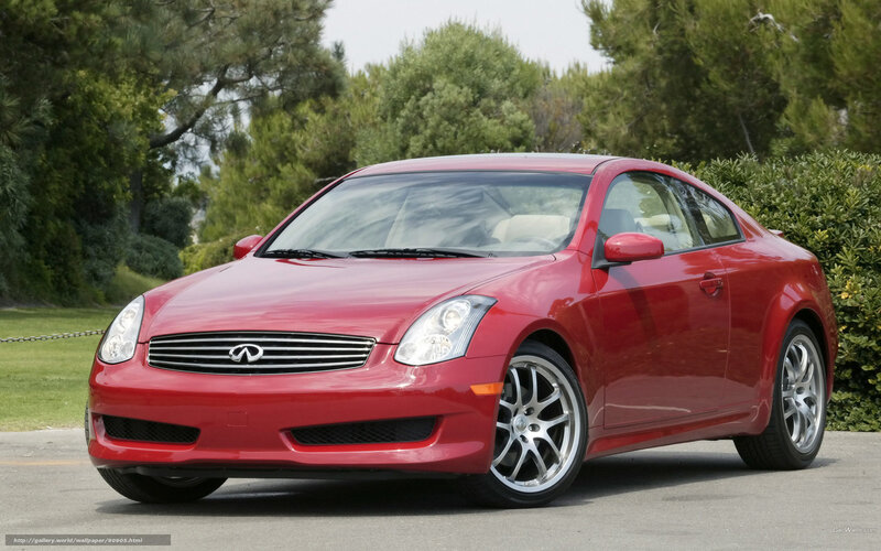 Red Infiniti G35 Coupe — Calm, Afternoon
