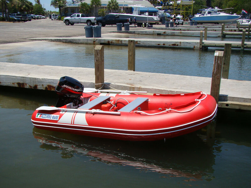 Red Inflatable Boat
