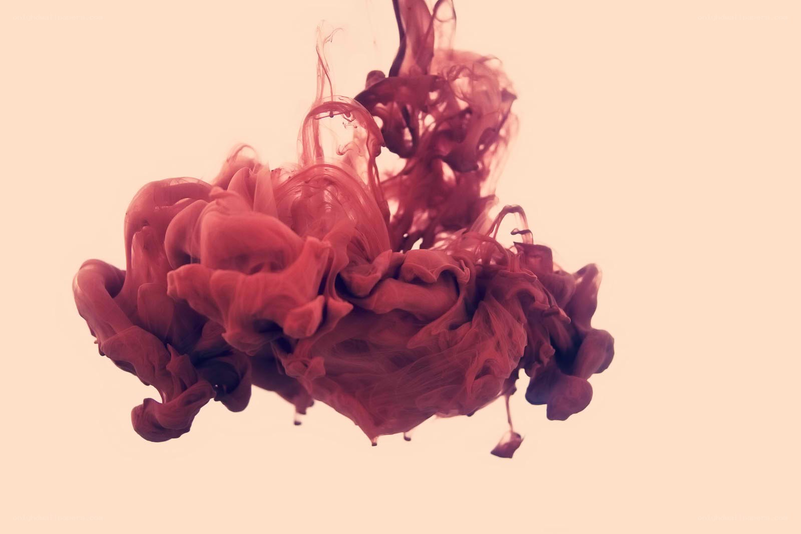 red ink in water