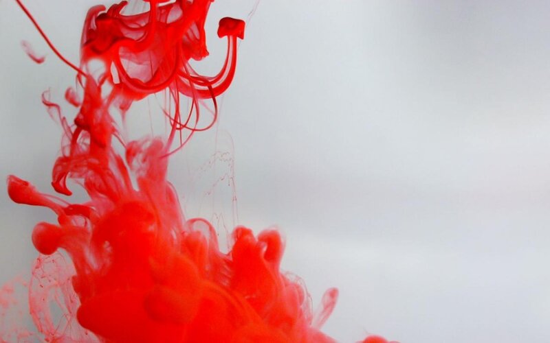 Red Ink in Water — Abstract
