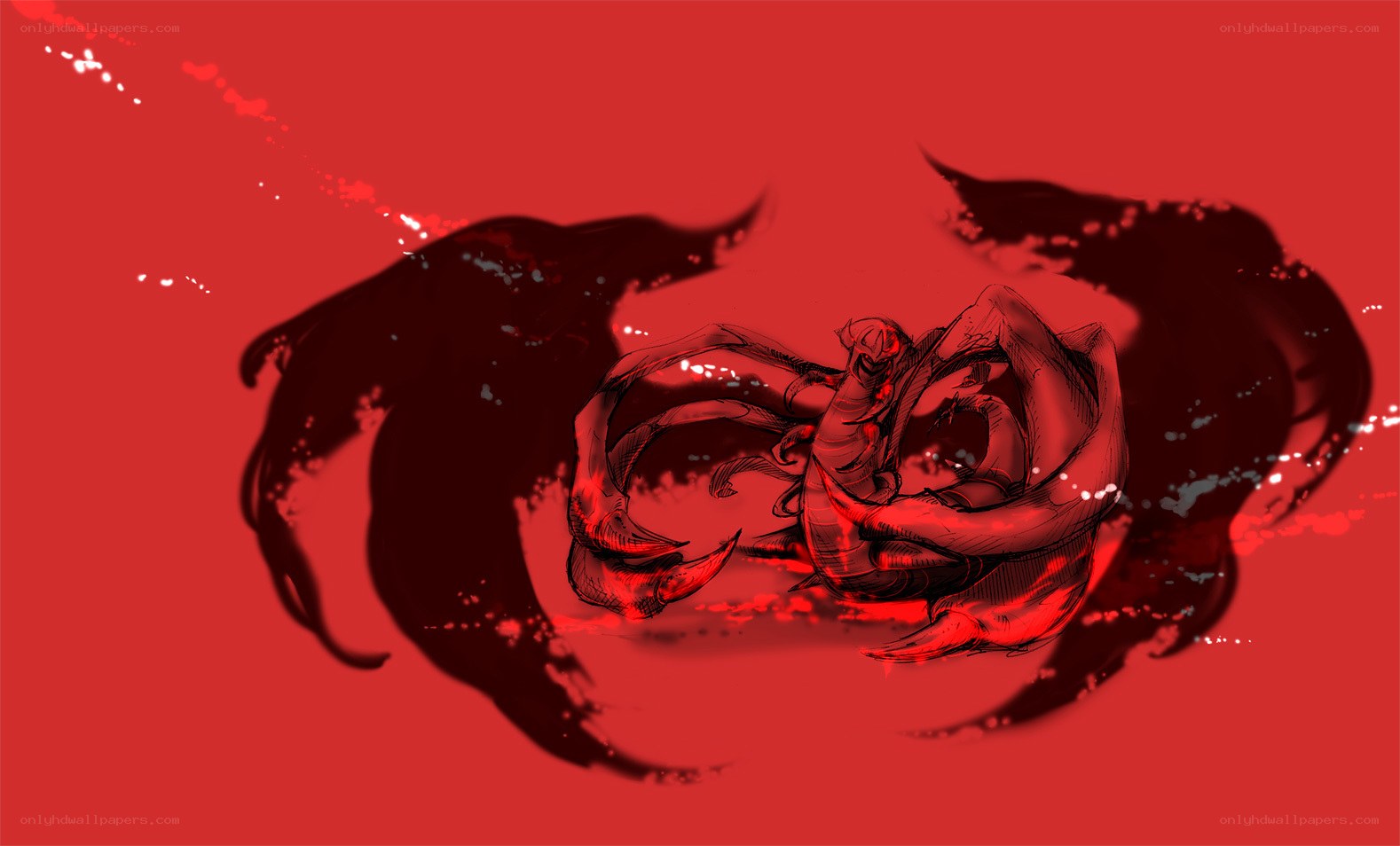 Red ink monster sketch