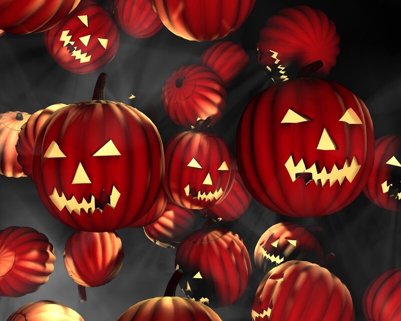 Red Jack-o'-lantern Pumpkins