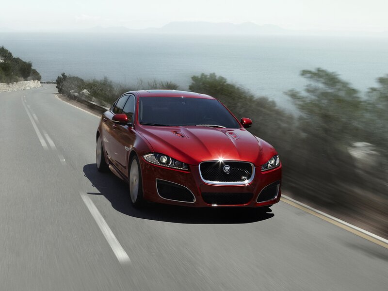 Red Jaguar Car — Dynamic, Afternoon