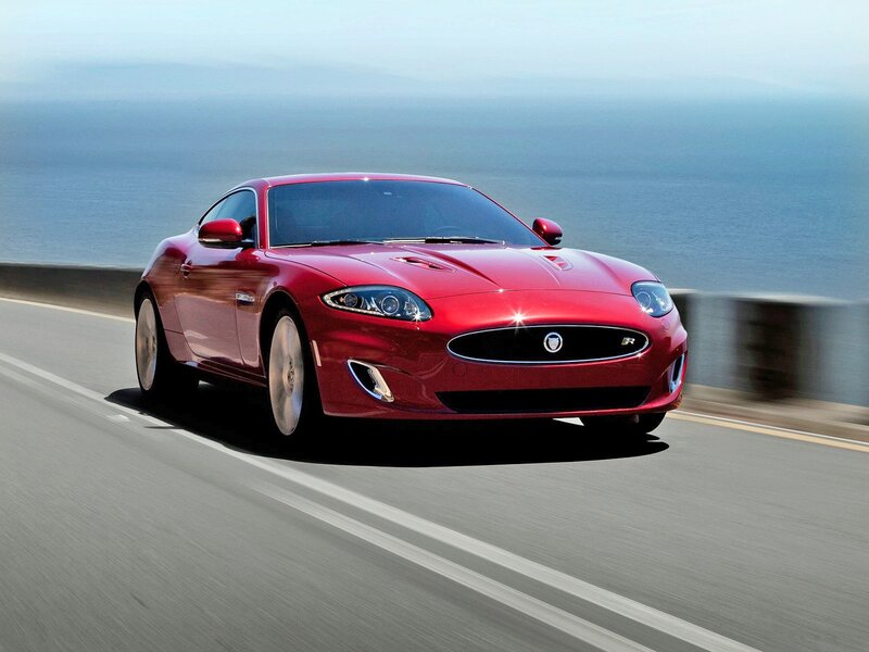 Red Jaguar Car — Dynamic
