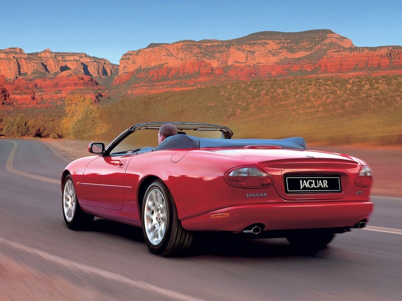 Red Jaguar Convertible — Serene