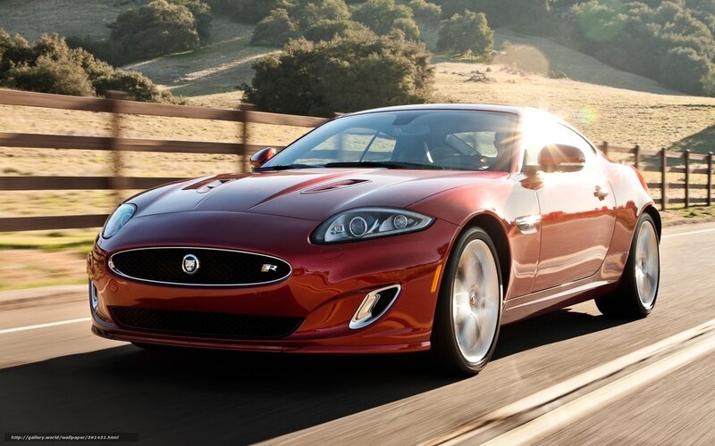 Red Jaguar Coupe — Dynamic, Afternoon