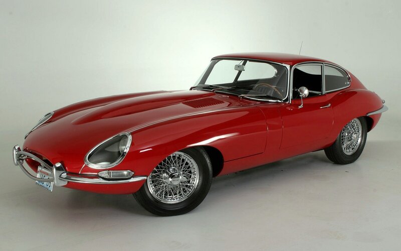 Red Jaguar E-Type Coupe