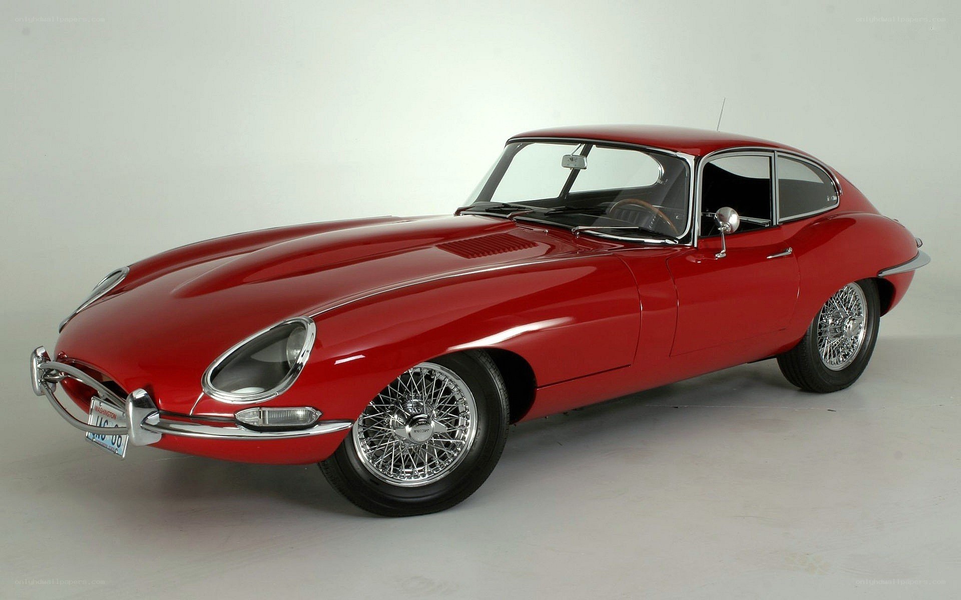 Red Jaguar E-Type Coupe
