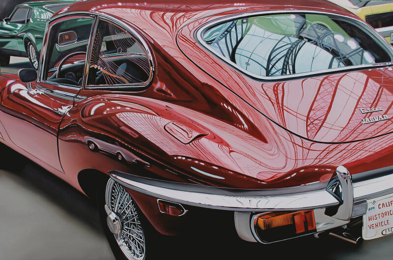 Red Jaguar E-type