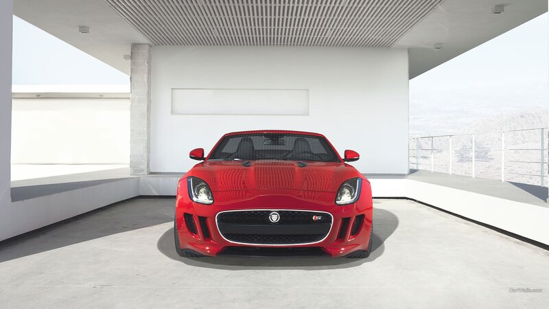 Red Jaguar F-type Car — Modern