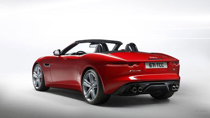 Red Jaguar F-type — Clean, Modern, Photograph, Convertible