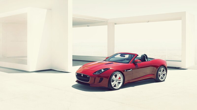 Red Jaguar F-Type Convertible