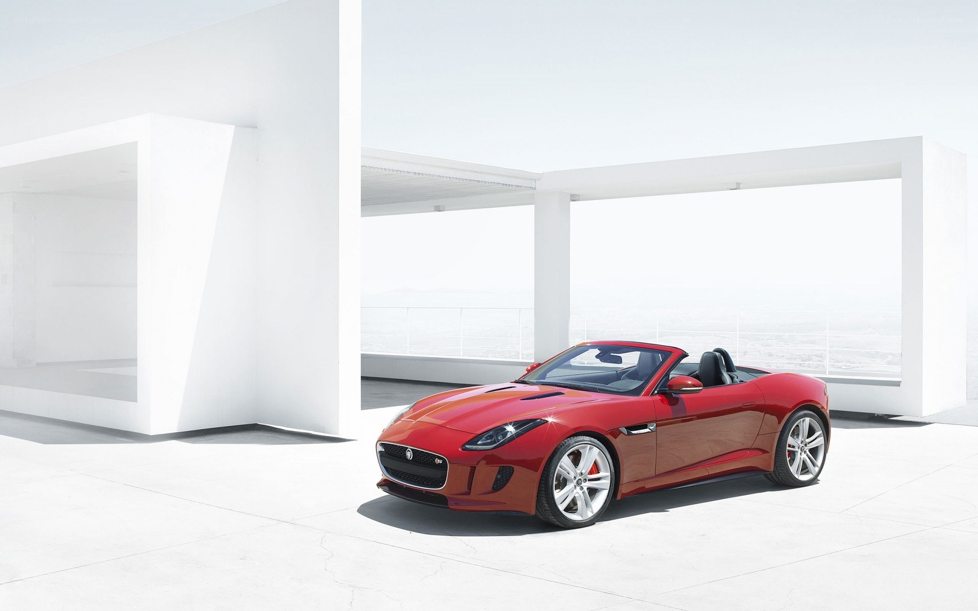 Red Jaguar F-Type Convertible