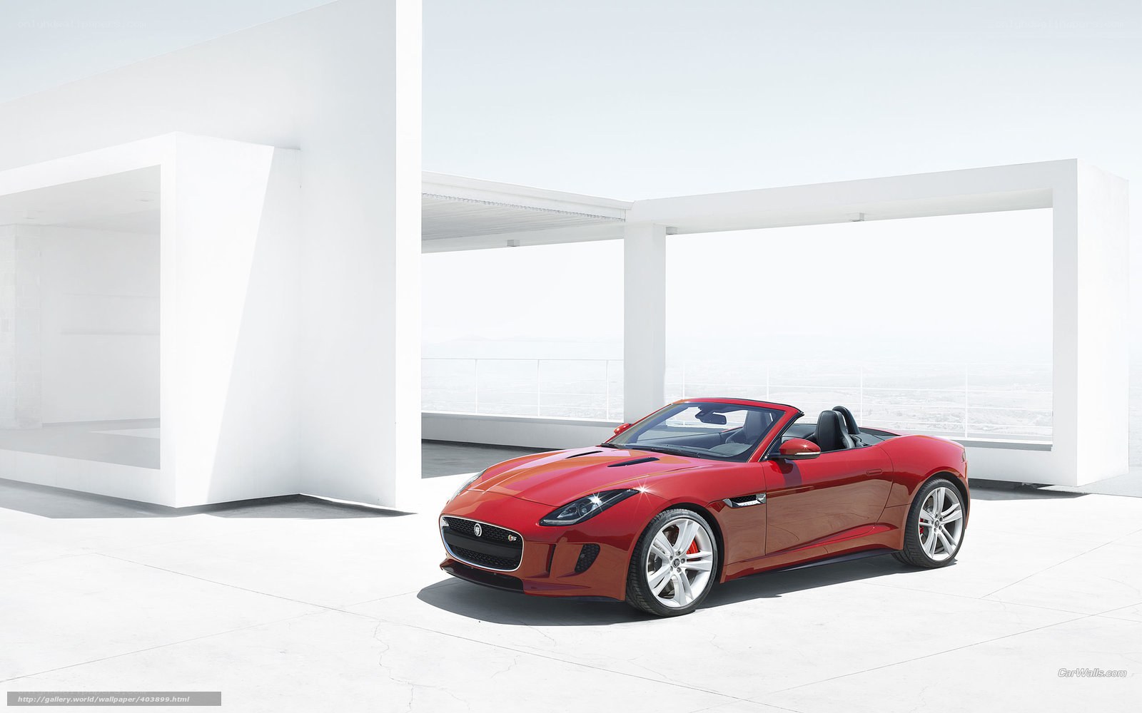 Red Jaguar F-Type Convertible