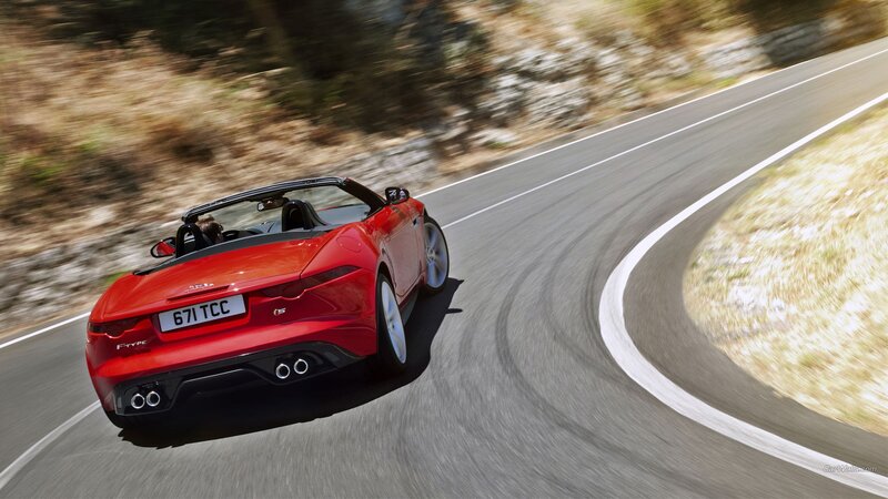 Red Jaguar F-type — Dynamic, Afternoon, Photograph