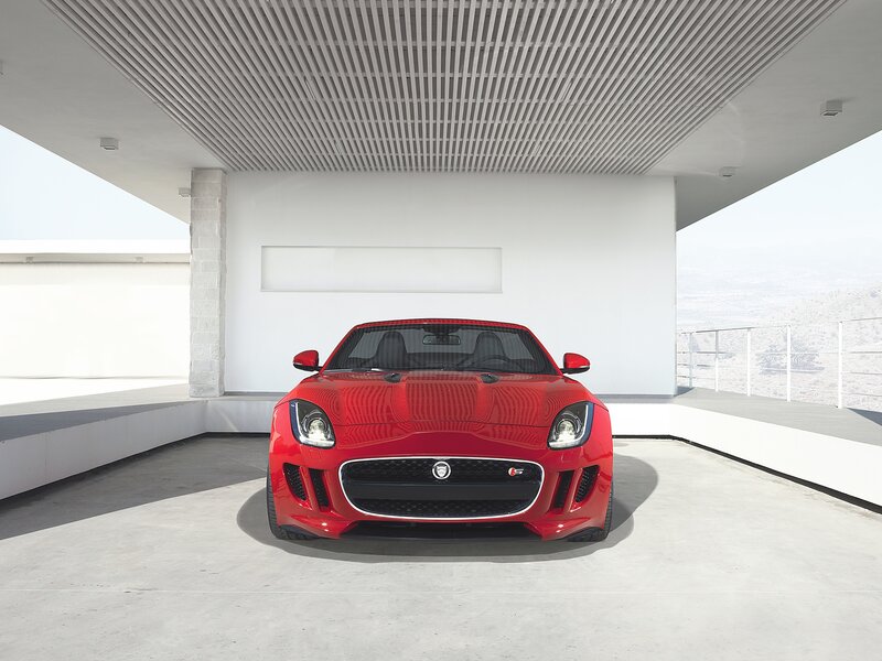 Red Jaguar Sports Car