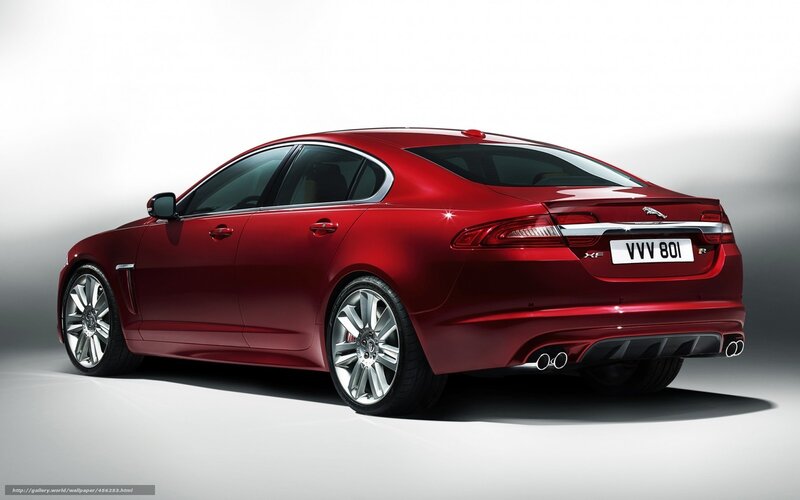 Red Jaguar Xf Sedan — Dramatic, Photograph, Car