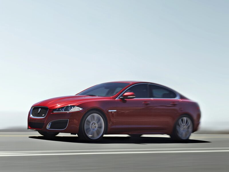 Red Jaguar Xfr Sedan — Dynamic