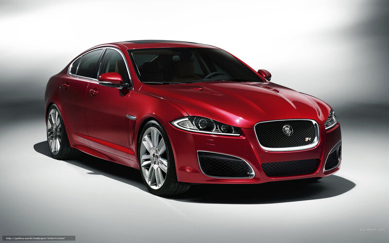 Red Jaguar XFR Sedan