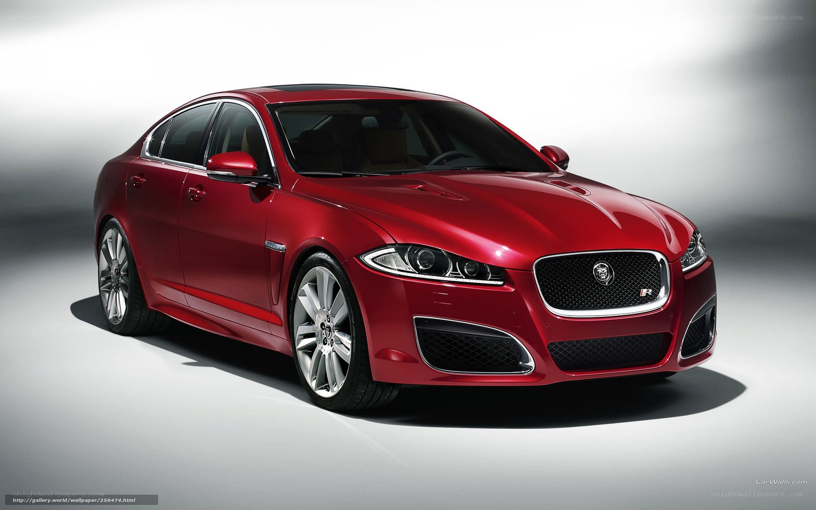 Red Jaguar XFR Sedan