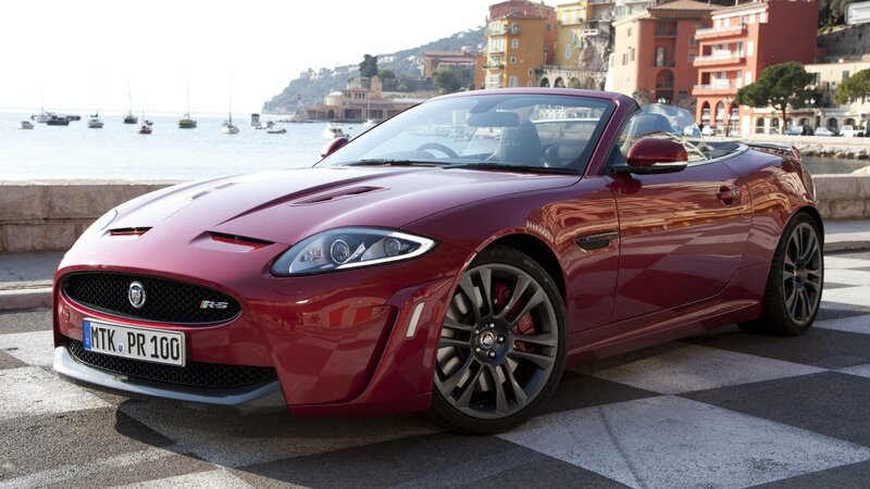 Red Jaguar XKR-S Convertible