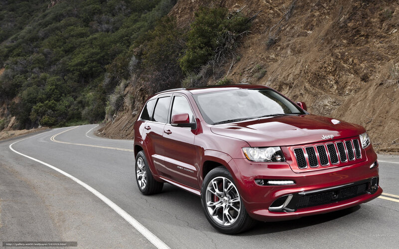 Red Jeep Cherokee — Dramatic, Afternoon