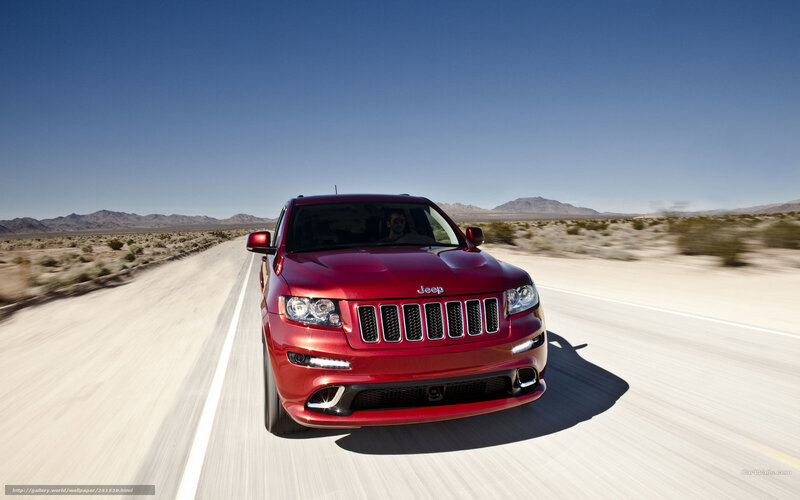 Red Jeep Cherokee — Dramatic