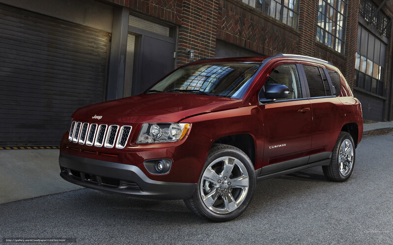 Red Jeep Compass SUV