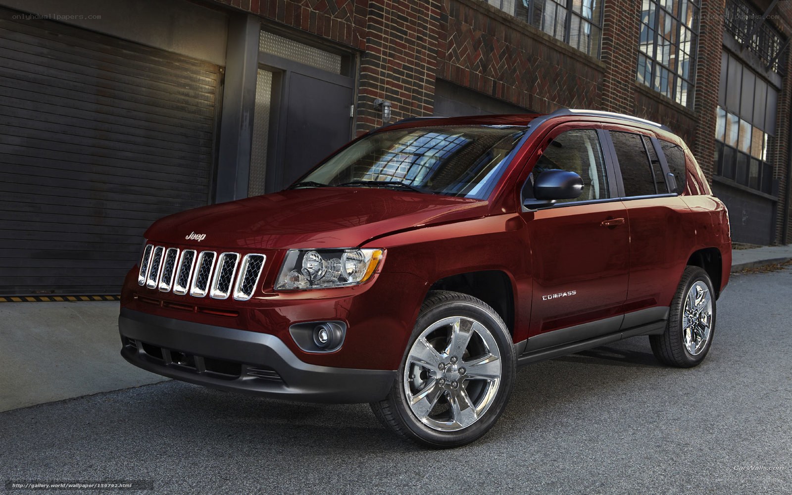 Red Jeep Compass SUV