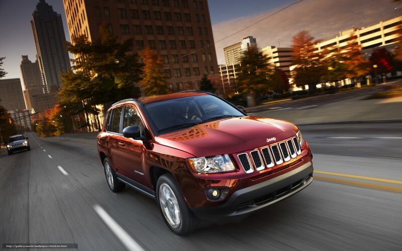 Red Jeep Compass