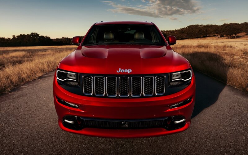 Red Jeep Grand Cherokee