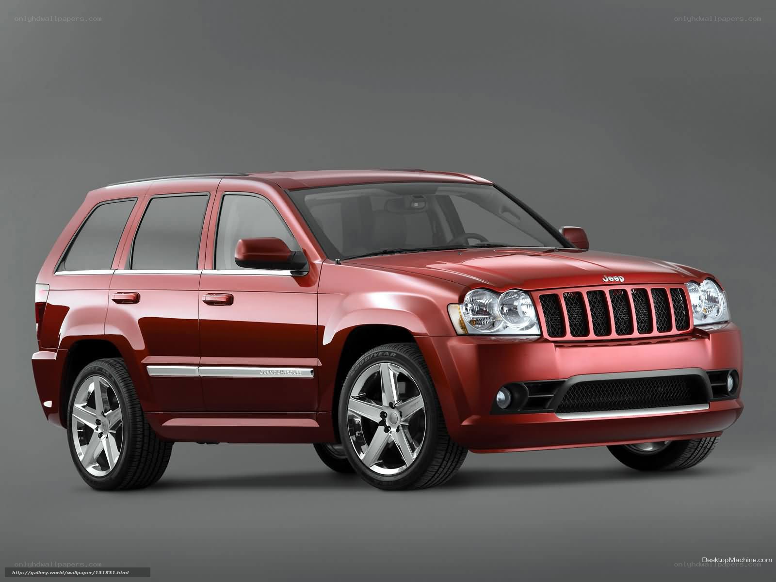 Red Jeep Grand Cherokee