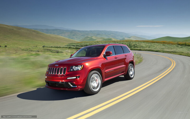 Red Jeep Grand Cherokee — Dynamic