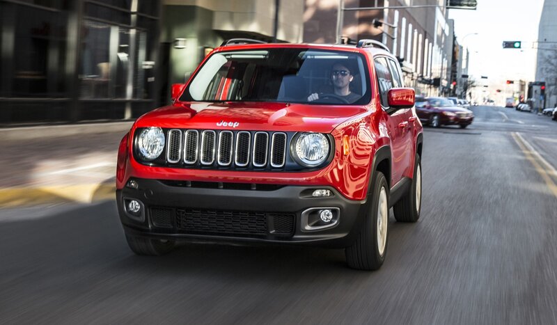 Red Jeep Renegade — Dynamic