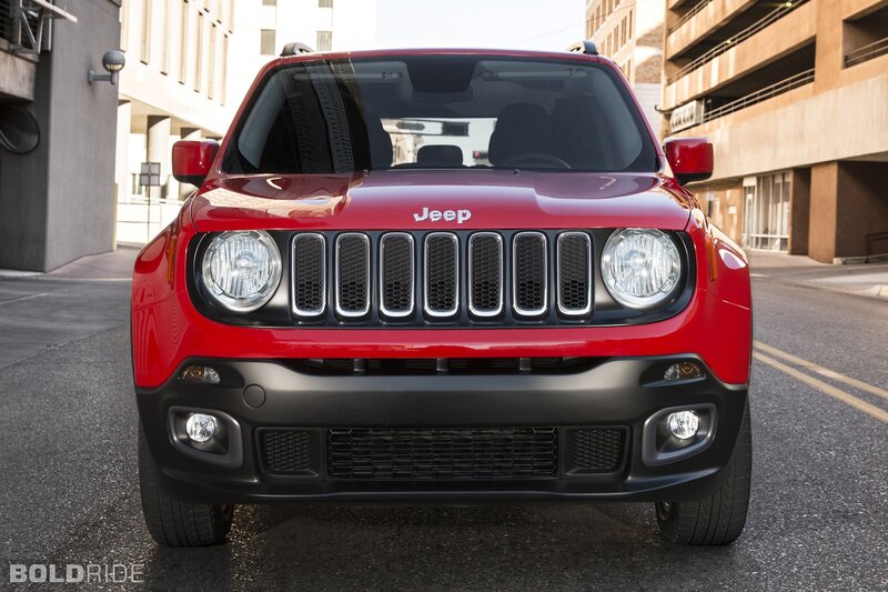 Red Jeep Renegade — Urban