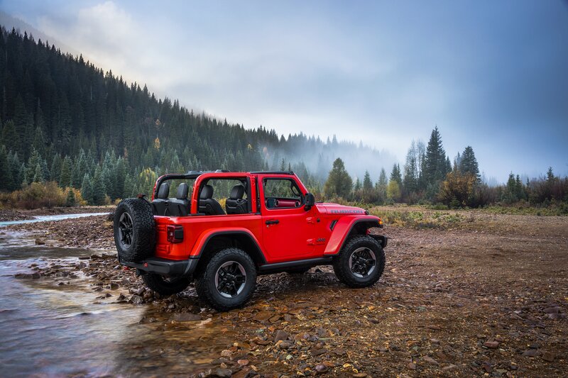 Red Jeep Rubicon — Serene