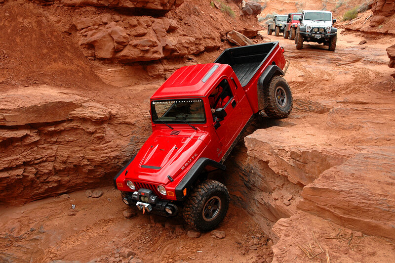Red Jeep Truck