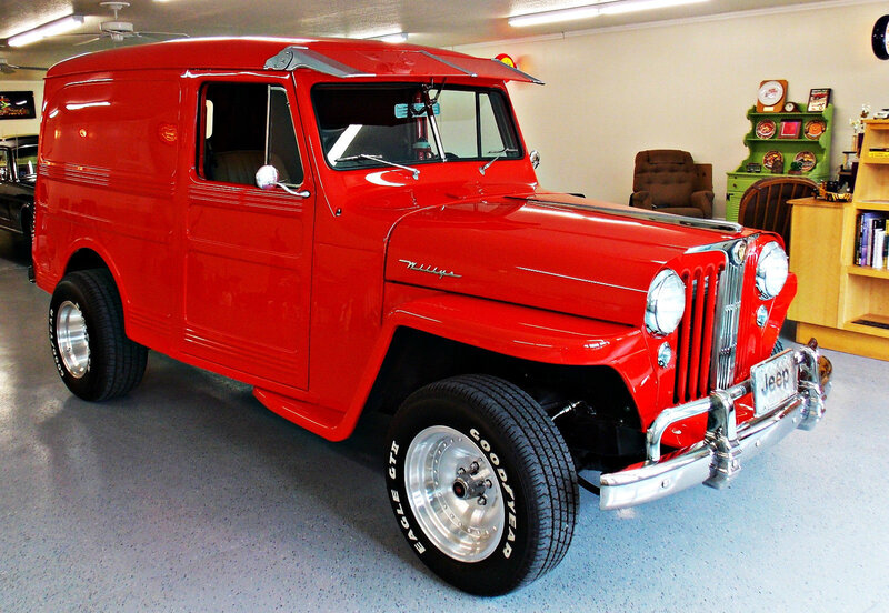Red Jeep Utility Vehicle