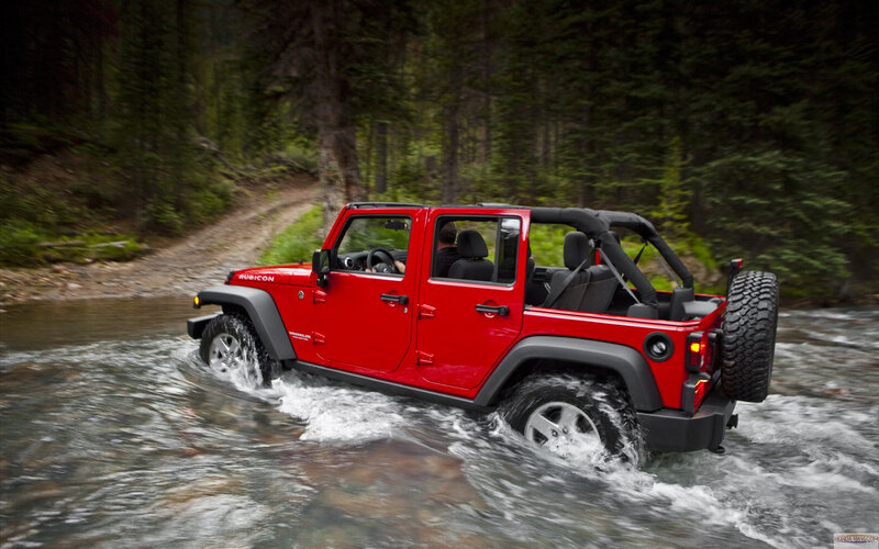 Red Jeep Wrangler — Adventurous, Photograph