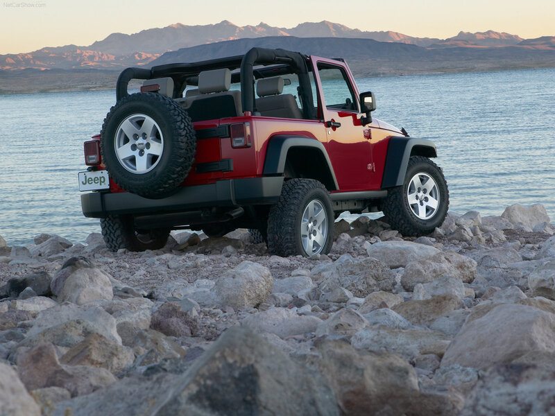 Red Jeep Wrangler — Serene
