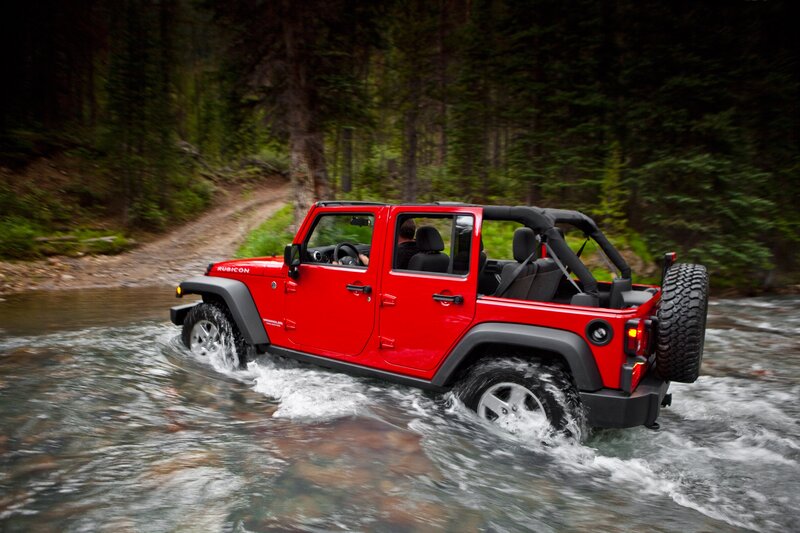 Red Jeep Wrangler