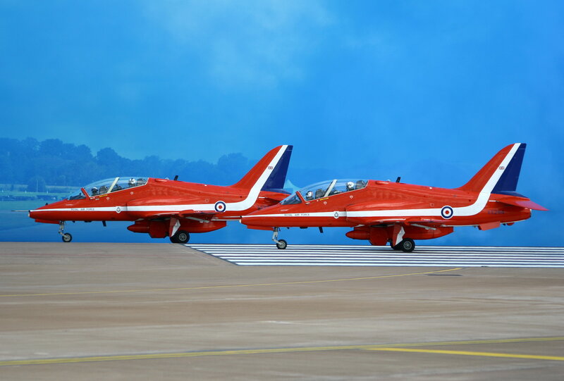 Red Jet Aircraft — Calm