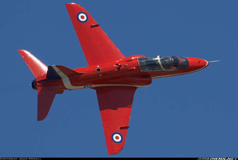 Red Jet Aircraft — Dynamic, Afternoon