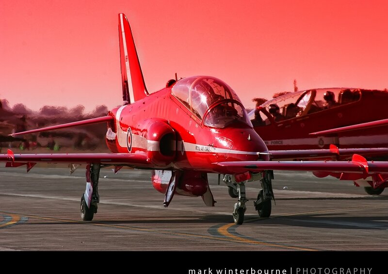 Red Jet on Tarmac