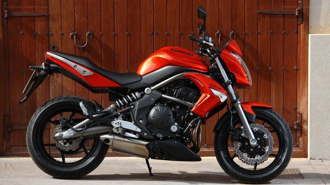 Red Kawasaki motorcycle