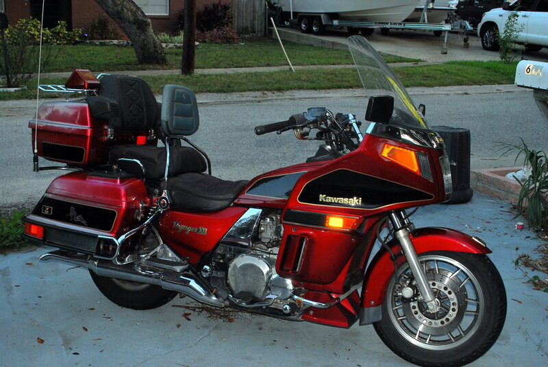 Red Kawasaki Motorcycle — Calm