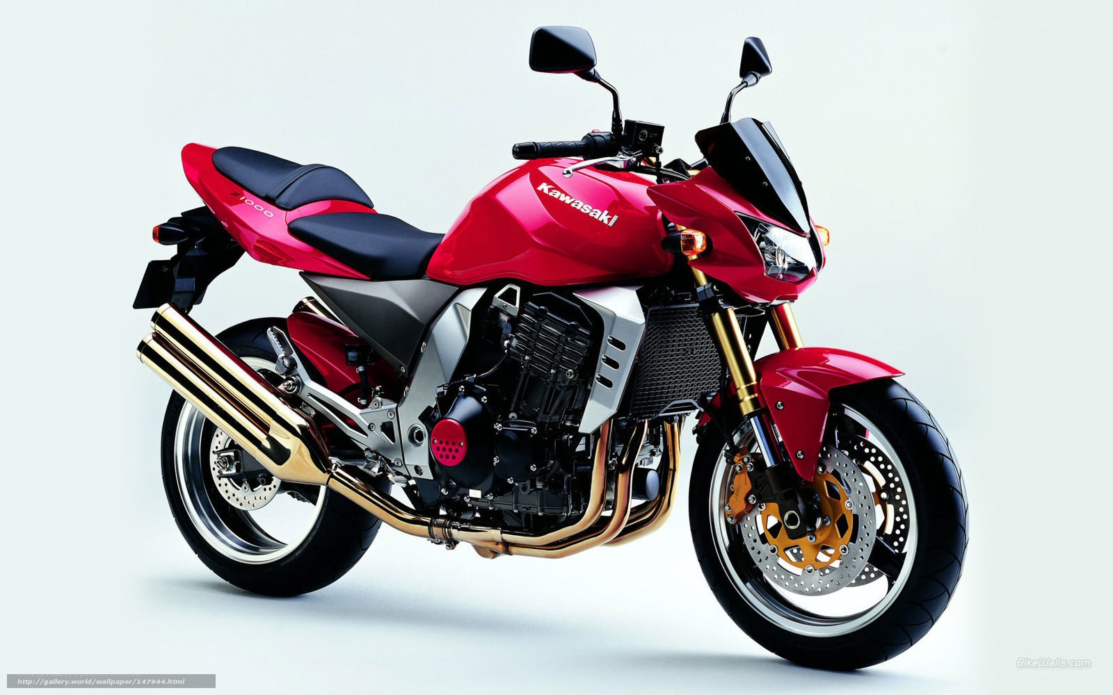 Red Kawasaki motorcycle